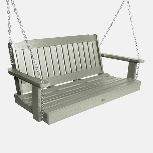 Highwood Lehigh Porch Swing, 4 Feet, Eucalyptus