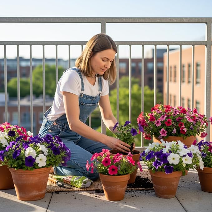 Petunia Seeds for Planting 80000 Plus Mixed Color Flower Seeds for Outdoor Garden Beds Containers and Hanging Baskets