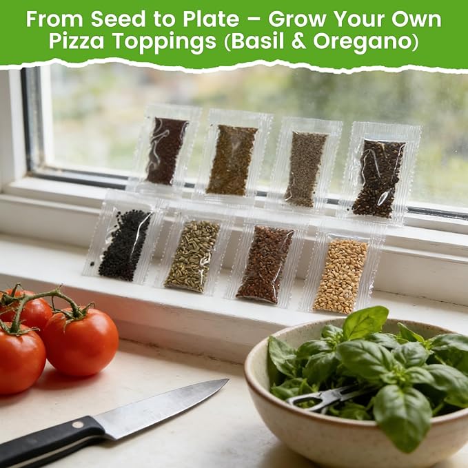 Herb Seeds 15-Pack – 4,500+ Non-GMO Heirloom Seeds for Planting – Indoor & Outdoor Herb Garden Kit with Basil, Cilantro, Rosemary, Thyme, Dill, Sage – Medicinal & Culinary Herb Seeds Variety Pack