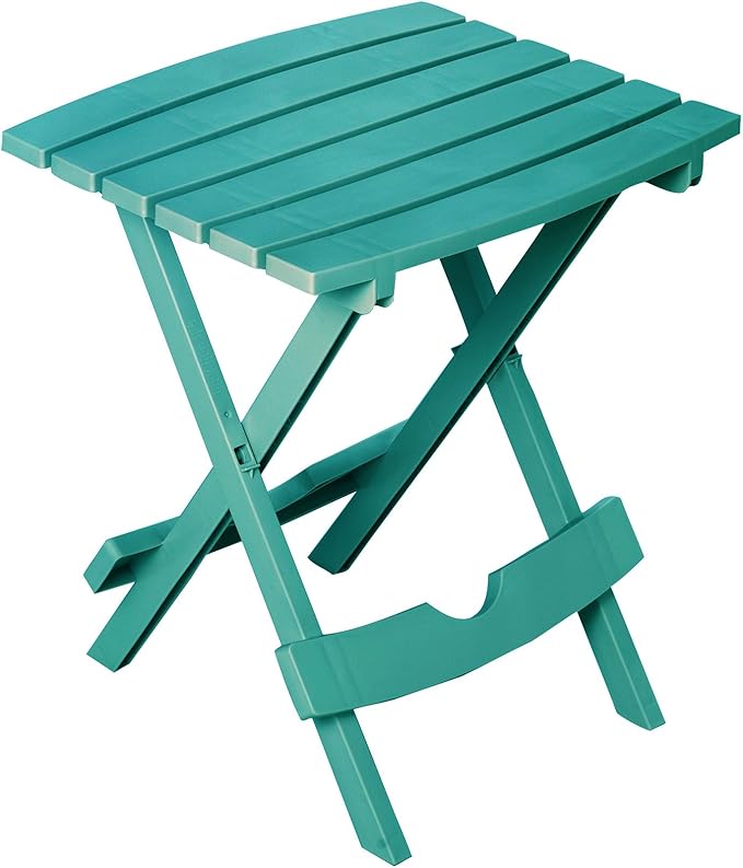 Adams Manufacturing 8500-94-3902 Quik Fold Side Table, Teal