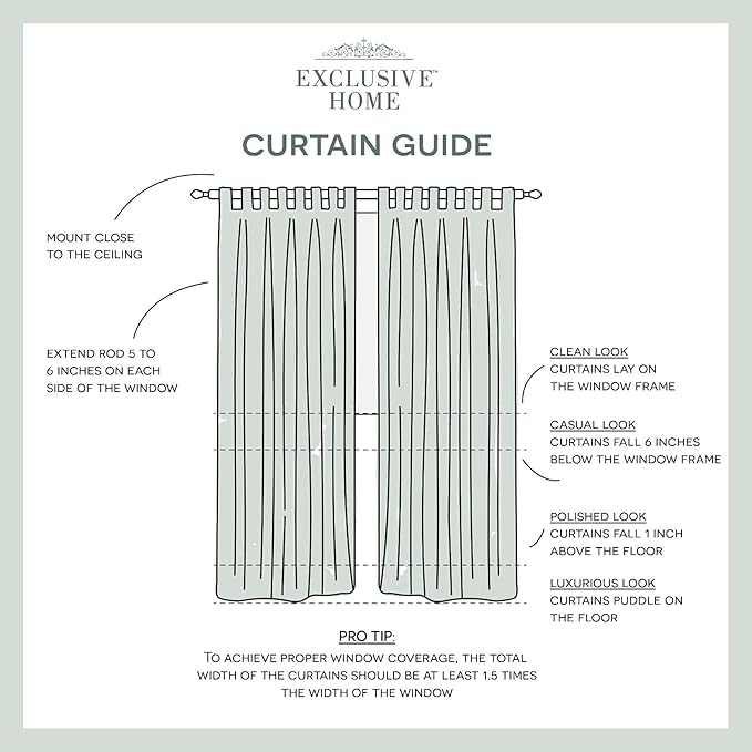 Exclusive Home Cabana Solid Indoor/Outdoor Light Filtering Hook-and-Loop Tab Top Curtain Panel, 54"x96", Taupe, Set of 2