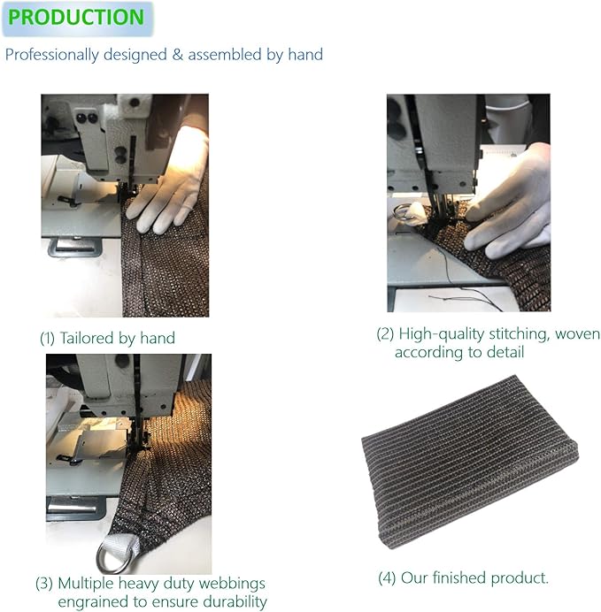Eden's Decor Straight Flat-Edged Sun Shade Sail Rectangular 17' x 18' Wheat UV-Blocking Outdoor Canopy Fabric Cloth Awning for Pergola Patio Garden Backyard Custom Size
