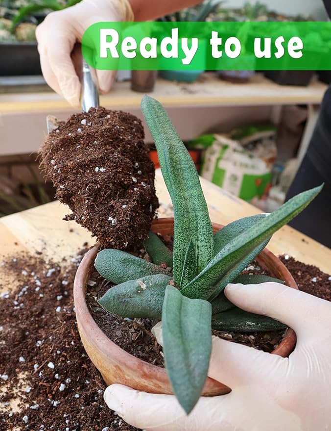 TOYPOPOR Potting Soil for All Indoor Houseplants, (10qt) Contains Perlite, Peat Moss, Coco Coir, Rice Charcoal, Well Draining Potting Mix Light, Aerated Texture for Healthy Plant Roots, Fast Growth