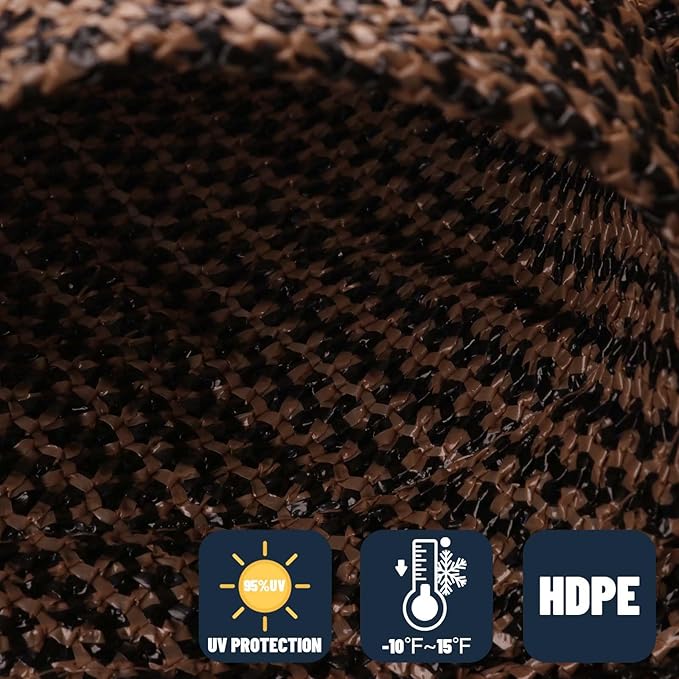 SUNNY GUARD Custom Size 17'x26' Rectangle Brown UV Block Sunshade for Backyard Yard Deck Patio Garden Outdoor Activities and Facility(Customized)