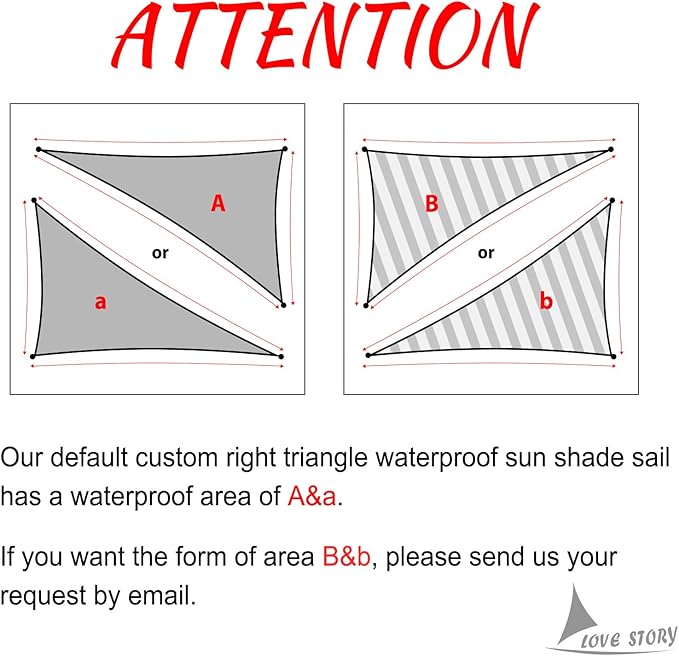LOVE STORY Right Triangle 8'x9'x12' Waterproof Sun Shade Sail Canopy UV Block for Outdoor Patio Backyard Carport,Fruit Green(We Make Custom Size)