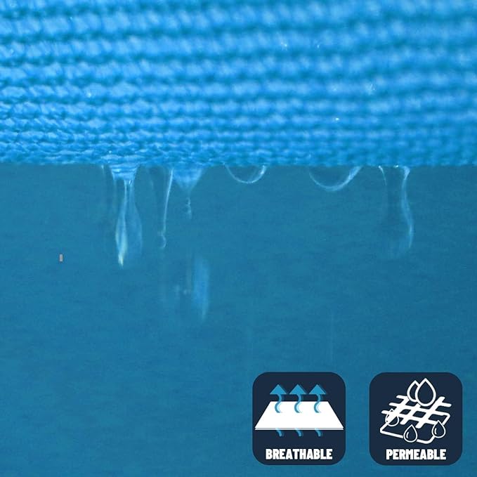 SUNNY GUARD Custom Size 8'x14' Turquoise Blue Sun Shade Sail Rectangle UV Block Shade for Backyard Yard Patio Deck Garden(Customized)