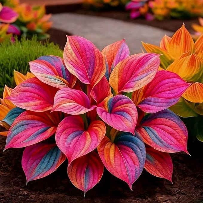 302+ Hosta Seeds for Planting Outdoors, Hosta Seeds Shade Plant Seeds Perennial with Large Decorative Leaves,Perennial Ground Cover for Woodland Gardens