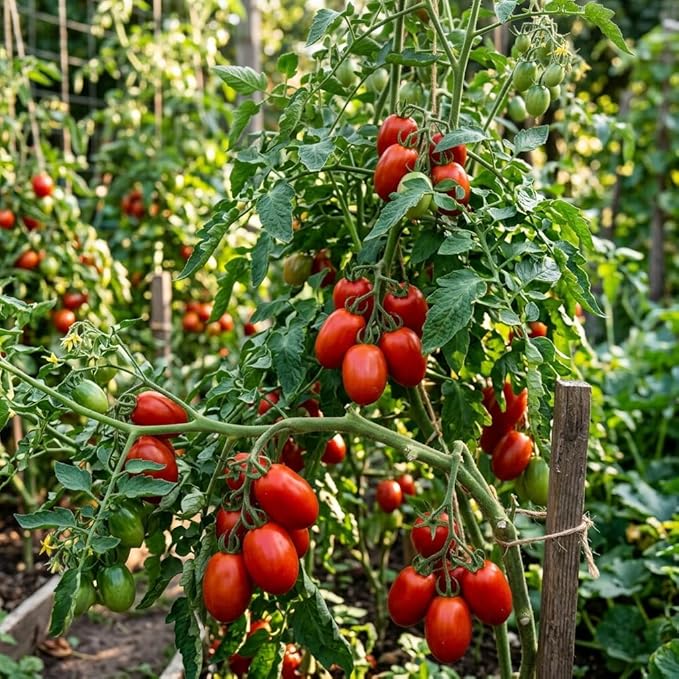 ZEshops 200pcs Tomato Cherry Pink Grape Seeds - Heirloom, Non-GMO Seeds - Planting Instructions Included - Ideal for Home Vegetable Gardens, Excellent Gardening Gift (Cherry Pink Grape Tomato Seeds)