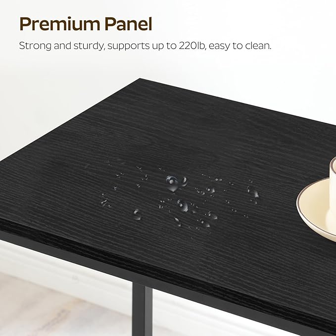 70.8" Long Bar Table, Counter Bar Height Table, High Top Table, Rectangular Hightop Bar Pub, for Kitchen, Living Room, Entryway, Black BT08BB