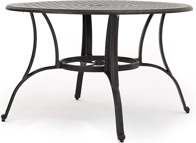 Christopher Knight Home Alfresco Outdoor Cast Aluminum Circular Dining Table, Bronze
