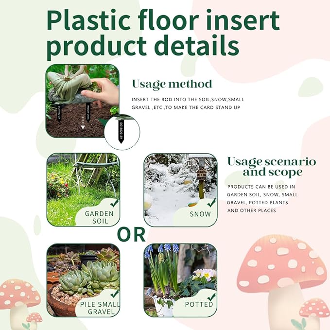 Fairy Garden Stake Decor, Acrylic 2D Garden Fairy Decoration, Fairy Garden Accessories for Outdoor Indoor Yard Lawn Pot Plants