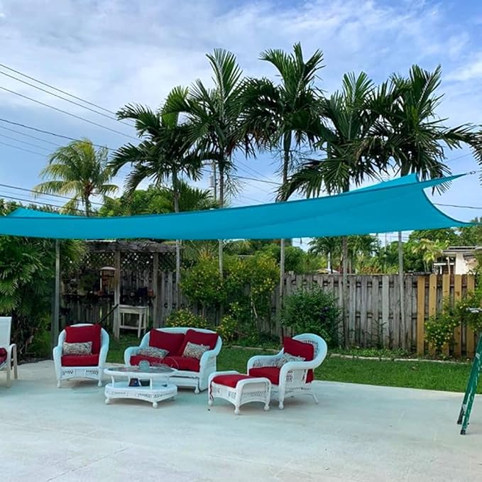 Quictent 20x26ft Sun Shade Sail for Patio, 185GSM Heavy Duty Rectangular Outdoor Sunshades UV Block Outside Canopy Cover for Backyard