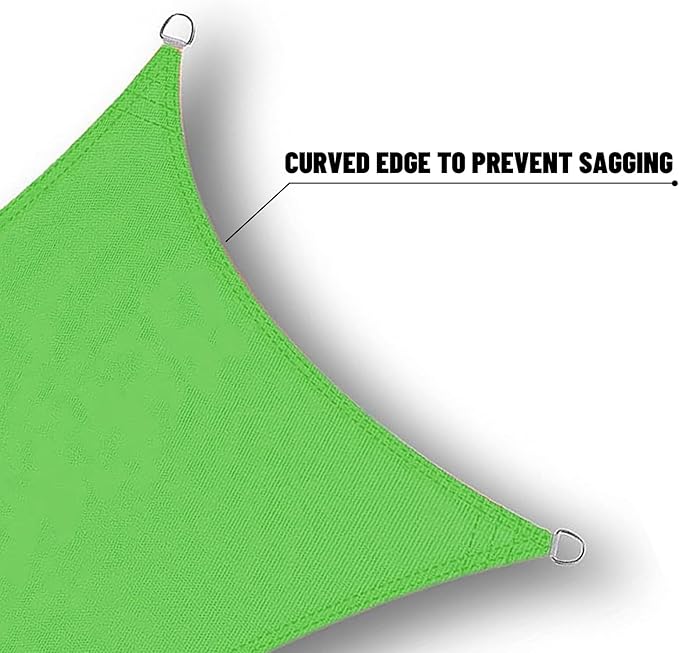 SUNNY GUARD Waterproof Sun Shade Sail 6' x 6' Lemon Green Rectangle UV Block Sunshade for Backyard Yard Deck Patio Garden Outdoor Activities and Facility(Customized)