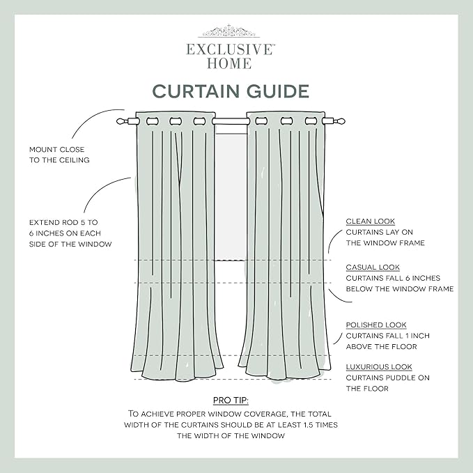 Exclusive Home Canopy Stripe Indoor/Outdoor Grommet Top Curtain Panel, 54"x96", Teal / White, Set of 2