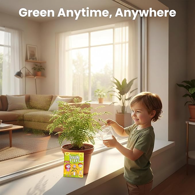 TickleMe Plant® Birthday Party Favors (2-Pack) – Touch It & Watch It Move! | Sensitive Plant Kids Grow Kit | Fun Interactive Indoor Gardening Gift for Kids, Classroom, STEM Activity