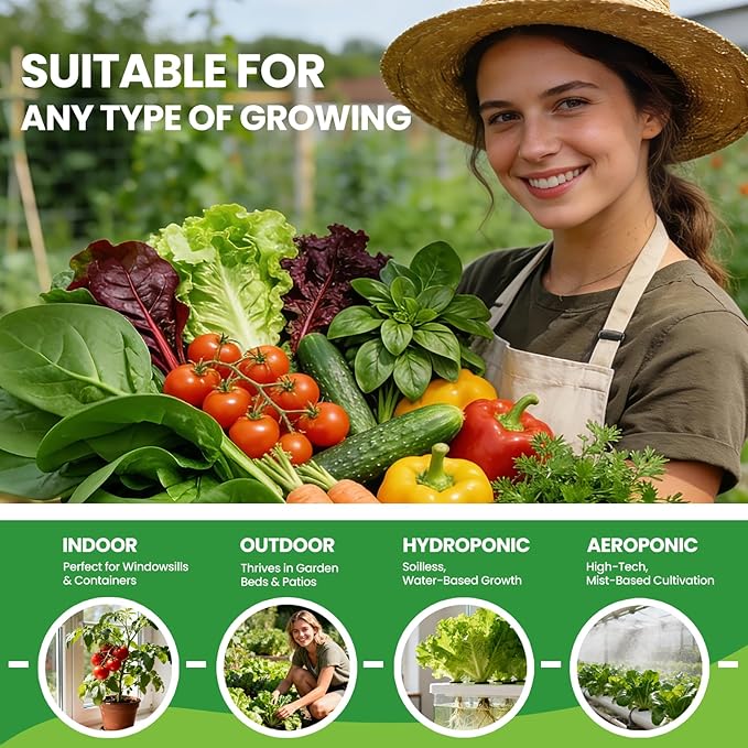 10 Heirloom Seeds Variety Pack - 3200+ Non-GMO Seeds for Planting Vegetables, Indoor Outdoor Garden Seed Starter Kit, Easter Unique Gift for Mother, Women, Mom, Friend, Her