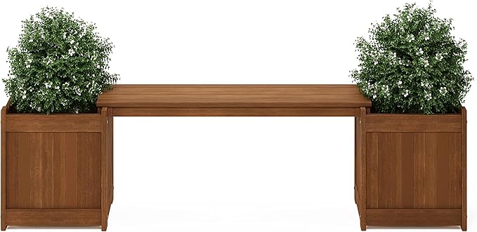 Furinno FG16011 Tioman Hardwood Flower Box, Brown