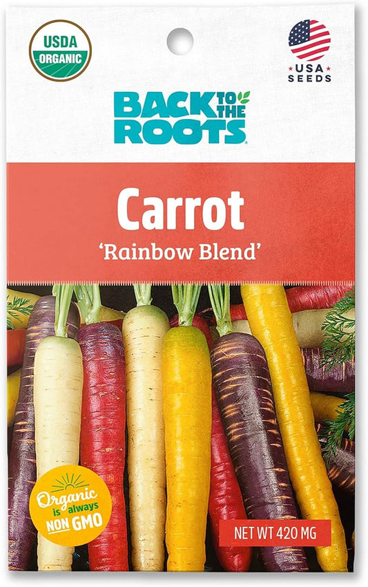 Back to The Roots 100% Organic Seed Packet - Carrot 'Rainbow Blend'