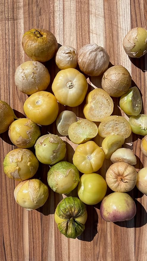 Plant Good Seed Organic Toma Verde Tomatillo Seeds for Planting: Heirloom Vegetable, Yellow Green Fruits - 50 Seed Packet