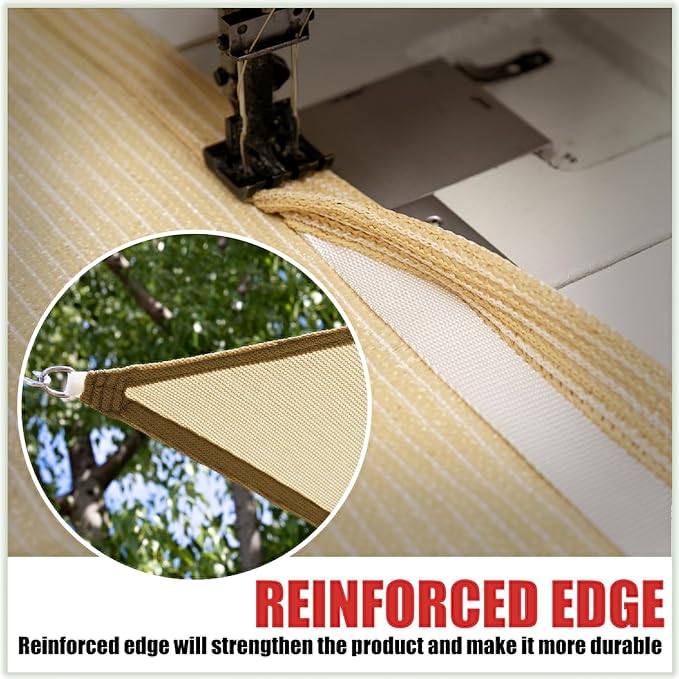 ColourTree TAPR1616 Custom Size 13' x 20' White Sun Shade Sail Canopy UV Block UPF50 Rectangle - Commercial Standard Heavy Duty - 190 GSM - 3 Years Warranty
