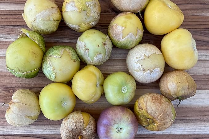Plant Good Seed Organic Toma Verde Tomatillo Seeds for Planting: Heirloom Vegetable, Yellow Green Fruits - 50 Seed Packet