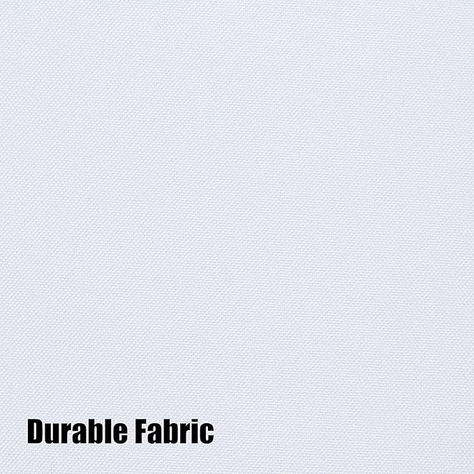 BONZER Outdoor Curtains for Patio Water Resistant Heavy Privacy Light Filtering Grommet Outside Curtains for Porch, Pergola, Gazebo, 1 Panel, 54W x 108L inch, White