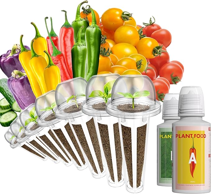 LYKOCLEAN Seeds for iDOO Hydroponics Growing System, 7 Seed pods, 350+ Seeds (Pepper, 7-pods)