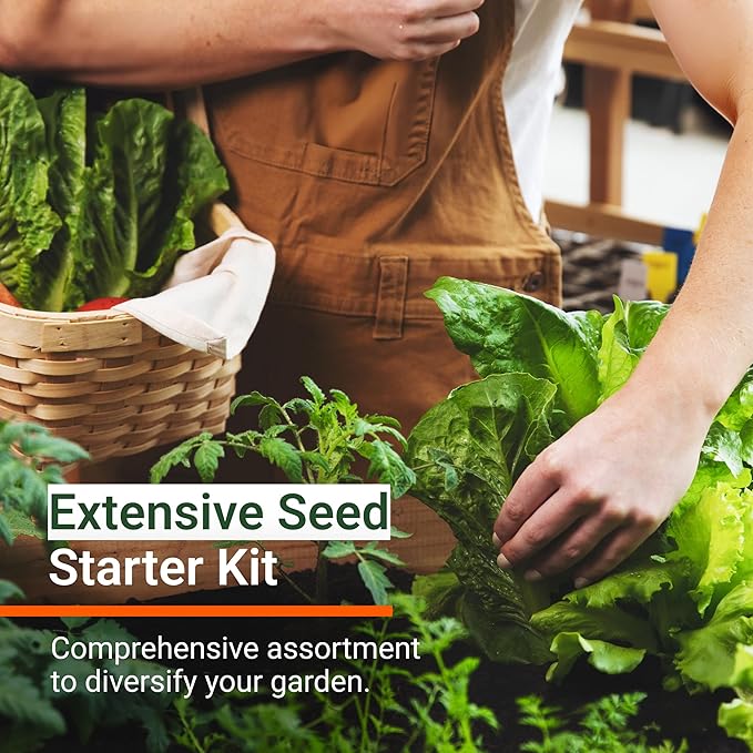 Open Seed Vault |15,000 Heirloom Seeds | 32 Seed Types | Survival Seeds | 2026 Season | Non GMO Vegetable and Fruit Seeds | Planting Outdoor & Indoor Garden