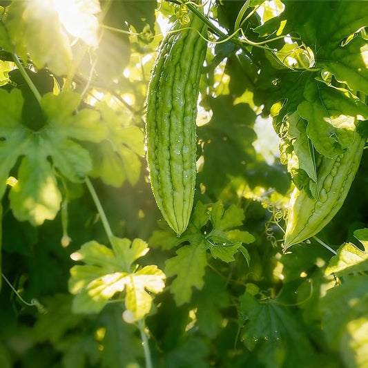 30+ Bitter Melon Seeds Organic for Planting-Bitter Gourd Seeds Vegetable Herb Seed Non-GMO Heirloom for Home Outdoor Garden