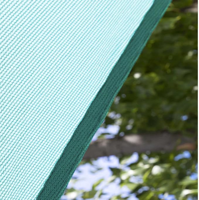Amgo Custom Size 12' x 19' x 22.5' Turquoise Triangle Sun Shade Sail UPF50+ AGTAPRT12, Order to Make Canopy Awning, 95% UV Blockage, Water & Air Permeable, Commercial Standard (We Customize)