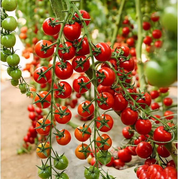 ZEshops 200pcs Waterfall Tomato Seeds - Heirloom, Non-GMO, High-Yield Variety - Complete Planting Guide Included for Home Gardens, Perfect Gardening Gift (Waterfall Tomato Seeds)
