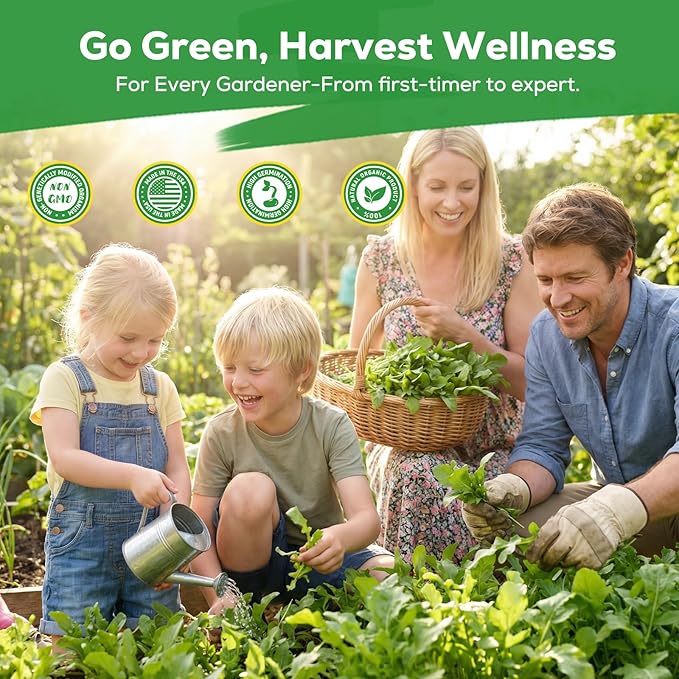 3000+ Heirloom Fruivity Arugula Seeds for Planting - Non-GMO Heirloom Seeds, Fast Growing, Cut-and-Come-Again, for Baby Greens, Hydroponic, Container & Outdoor Garden