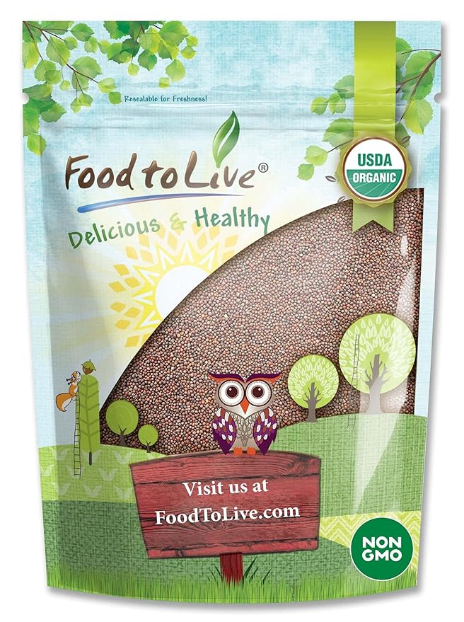 Food to Live Organic Broccoli Seeds for Sprouting, 1.5 Pounds – Non-GMO, Vegan, Kosher, Sirtfood, Bulk. Rich in Sulforaphane, Vitamin C. Grow Sprouts, Microgreens for Salads, and Sandwiches