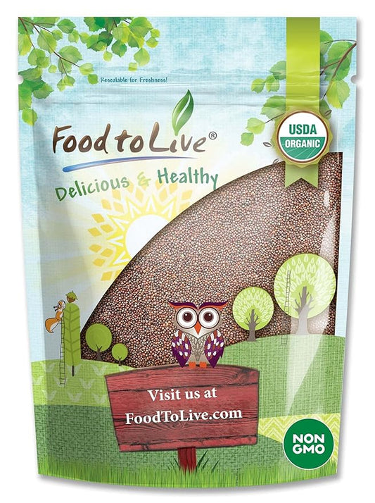 Food to Live Organic Broccoli Seeds for Sprouting, 2 Ounces – Non-GMO, Vegan, Kosher, Sirtfood, Bulk. Rich in Sulforaphane, Vitamin C. Grow Sprouts, Microgreens for Salads, and Sandwiches