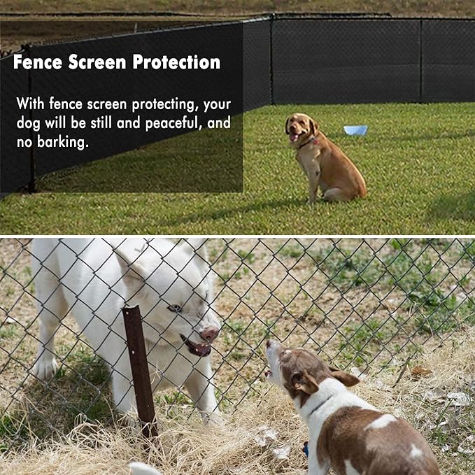UPGRADE Privacy Fence Screen 3'x34' Black Outdoor 90% Visibility Blockage 170 GSM Mesh Shade Cover Panels for Backyard,Balcony,Home Decoration with Zip Ties,Customized Avaliable
