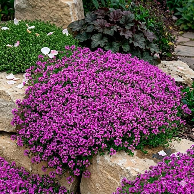 Creeping Thyme Seeds - Dense Ground Cover for Landscaping - 8,000+ Seeds - Outdoor Planting - Grown in The U.S.A