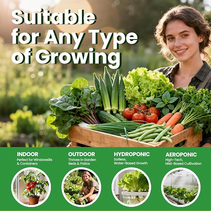 35 Heirloom Seeds Variety Pack - 21000+ Non-GMO Seeds for Planting Vegetables and Fruits, Home Garden Seeds for Hydroponic, Indoor and Outdoor, Unique Garden Starter Set Gift for Mother, Women...