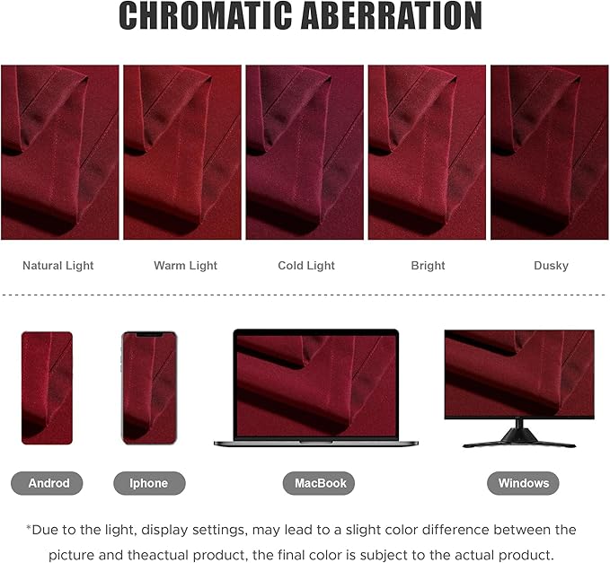 BONZER Waterproof Outdoor Curtains for Patio Porch Pergola Cabana Light Filtering Privacy Grommet Indoor Curtain Panels for Bedroom Living Room, 1 Panel, 84W x 84L inch, Red