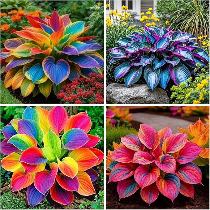 302+ Hosta Seeds for Planting Outdoors, Hosta Seeds Shade Plant Seeds Perennial with Large Decorative Leaves,Perennial Ground Cover for Woodland Gardens