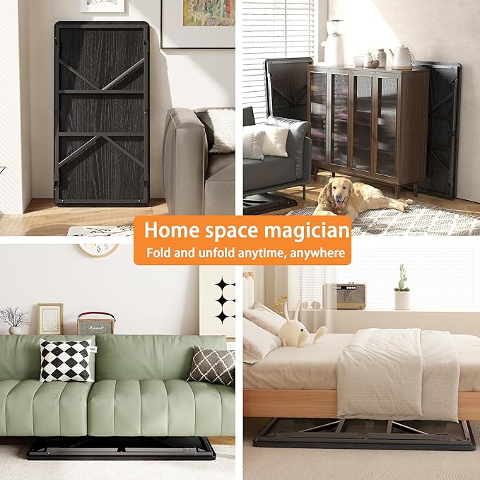 Folding Coffee Table, No Assembly Low Coffee Table, Floor Table Desk for Sitting on The Floor, Portable Floor Table for Living Room, Home, Caravan and use, 31.5L‘ x 15.8W’ x 15.8H’