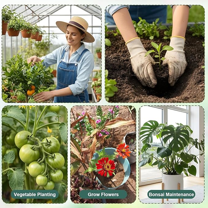 Grevosea 10 Pack Plant Support Stakes, Stackable Monstera Plant Supports for Indoor Outdoor Plants Garden Stakes Trellis for Climbing and Potted Plants Pothos Flowers