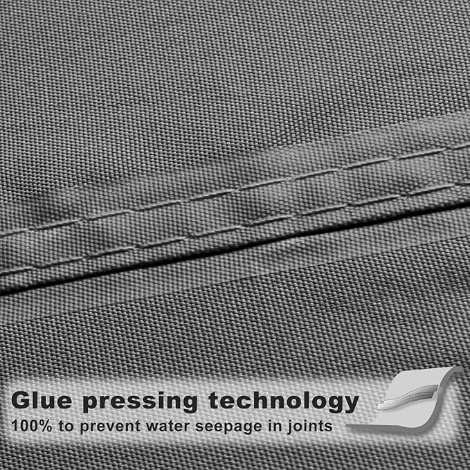 SUNNY GUARD Waterproof Sun Shade Sail 18'x18'x18' Charcoal Triangle UV Block Sunshade for Backyard Yard Deck Patio Garden Outdoor Activities and Facility(Customized)