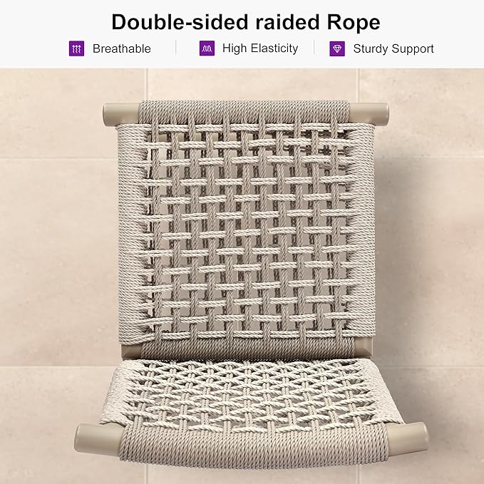 PURPLE LEAF Outdoor Counter Height Stools Set of 4 Aluminum Wicker Bar Stool with Back for Backyard Pool Lawn Kitchen Patio Metal Barstool Chairs Champagne