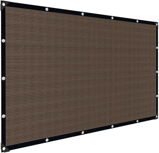 Mocha Sun Shade Cloth,Pergola Shade Cover with Reinforced Grommets,90% Shade Fabric Fence Privacy Screen Balcony,Pergola Shade Cover Canopy Garden Carport Porch Deck Patio Shade,16x16FT