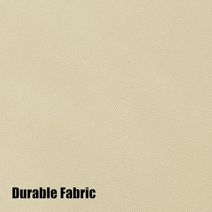 BONZER Waterproof Outdoor Curtains for Patio Porch Pergola Cabana Thick Privacy Wide Grommet Indoor Curtains for Bedroom Living Room, 1 Panel, 110W x 95L inch, Cream
