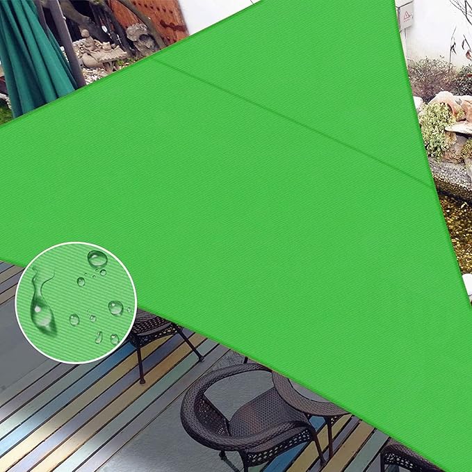 LOVE STORY Right Triangle 7'x8'x10.6' Waterproof Sun Shade Sail Canopy UV Block for Outdoor Patio Backyard Carport,Fruit Green(We Make Custom Size)