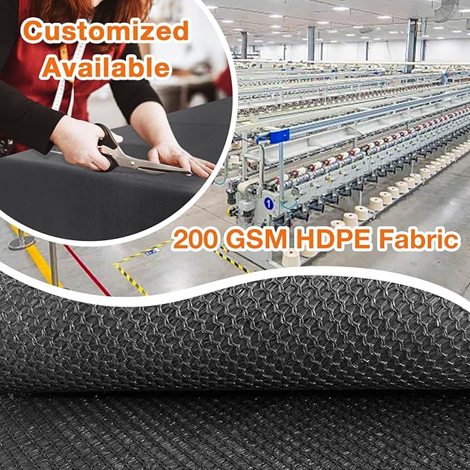 Artpuch Outdoor Pergola Shade Cover 8x15 FT Sun Shade Cloth with Grommets Dark Grey 90% UV Protection Canopy Patio Privacy Screen (Customized Available)
