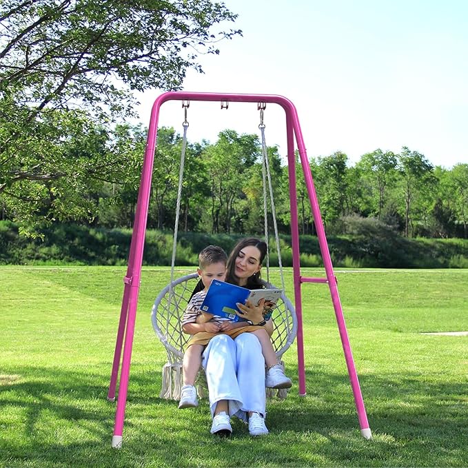 G TALECO GEAR Hammock Chair Stand,Heavy-Duty Steel 300LBS Multi-Use Hammock Stand for Outdoor Indoor, Swing Chair not Include