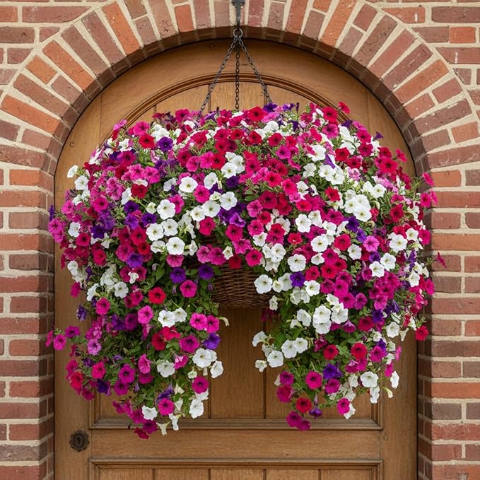 Petunia Seeds for Planting 80000 Plus Mixed Color Flower Seeds for Outdoor Garden Beds Containers and Hanging Baskets