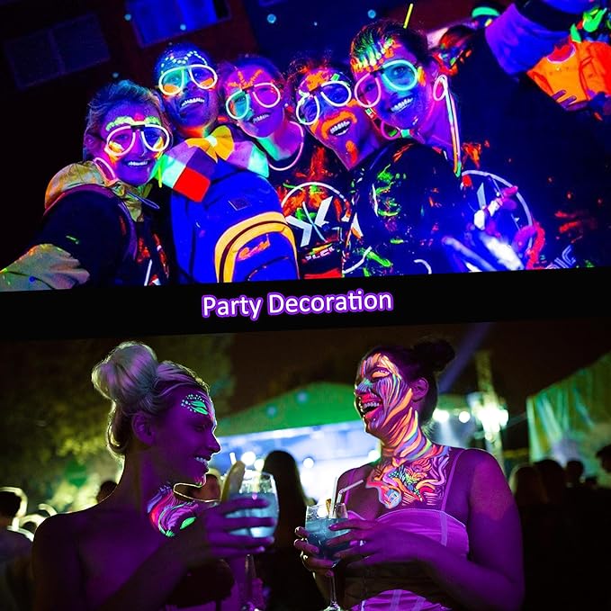 12W Black Lights for Glow Party,Purple LED Landscape Spot Lighting for Yard Garden Poster Bar Decoration,2Pack